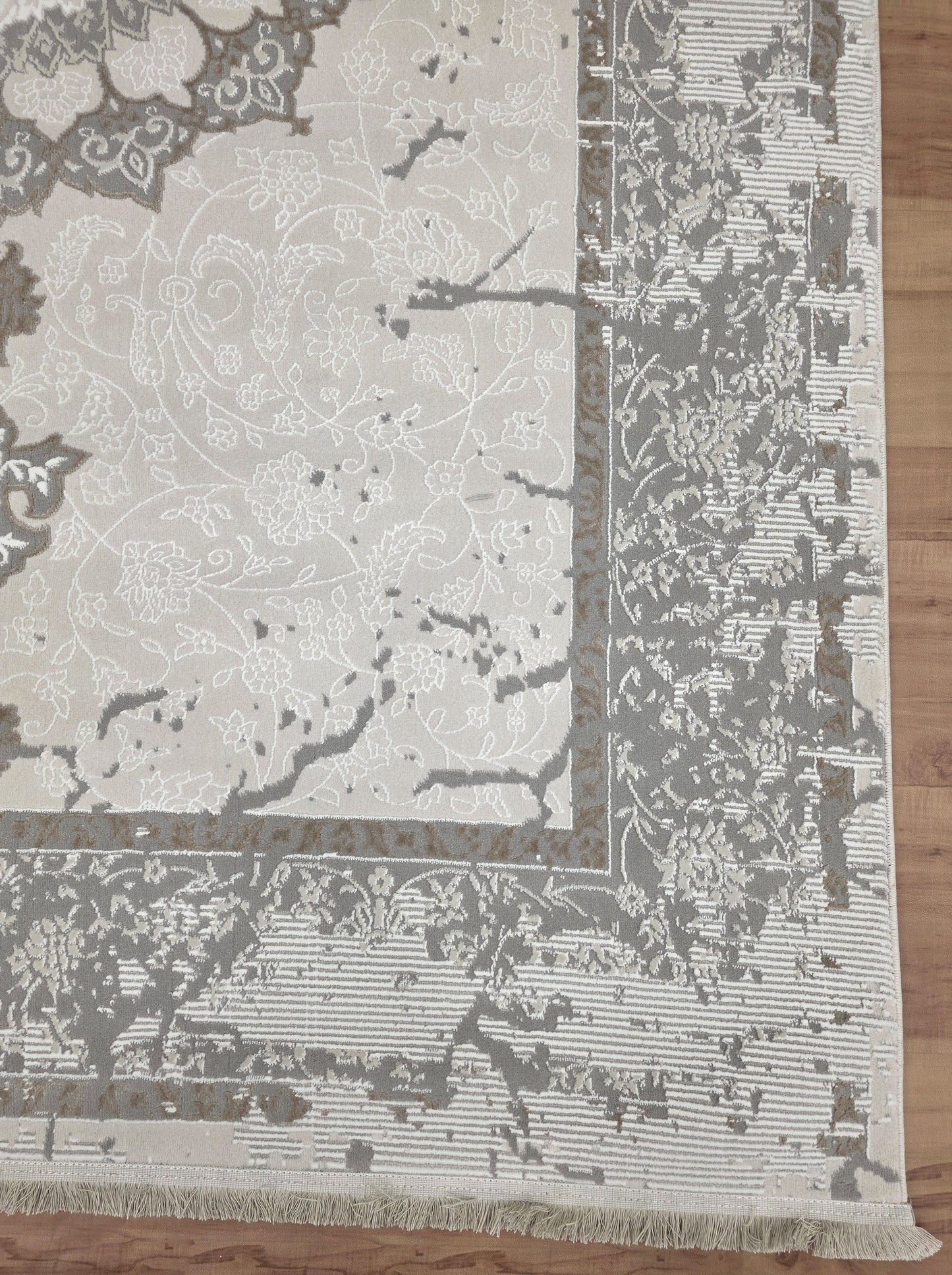 سجادة أكريليك Gather "Gray + Beige "