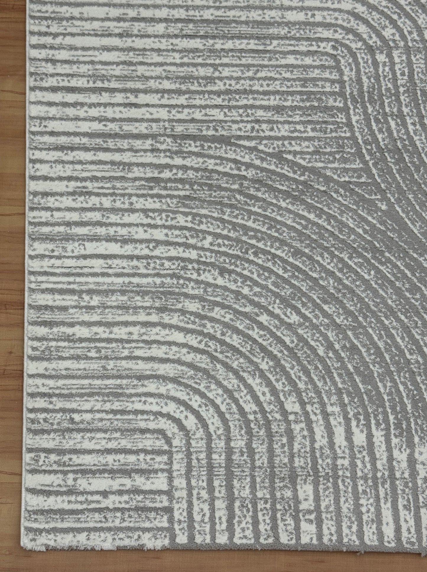Sand Waves Rug "Gray" Acrylic Carpet
