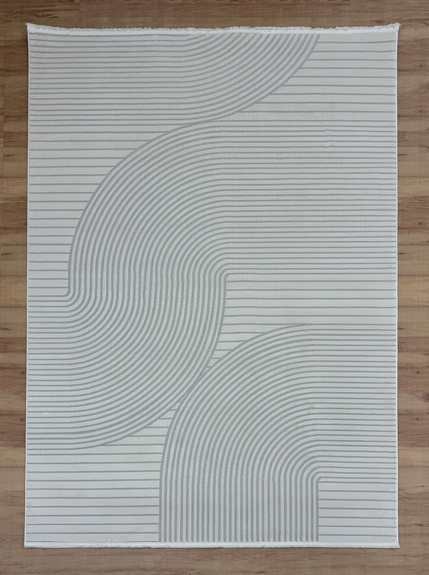 Calm Waves "white" Acrylic Carpet