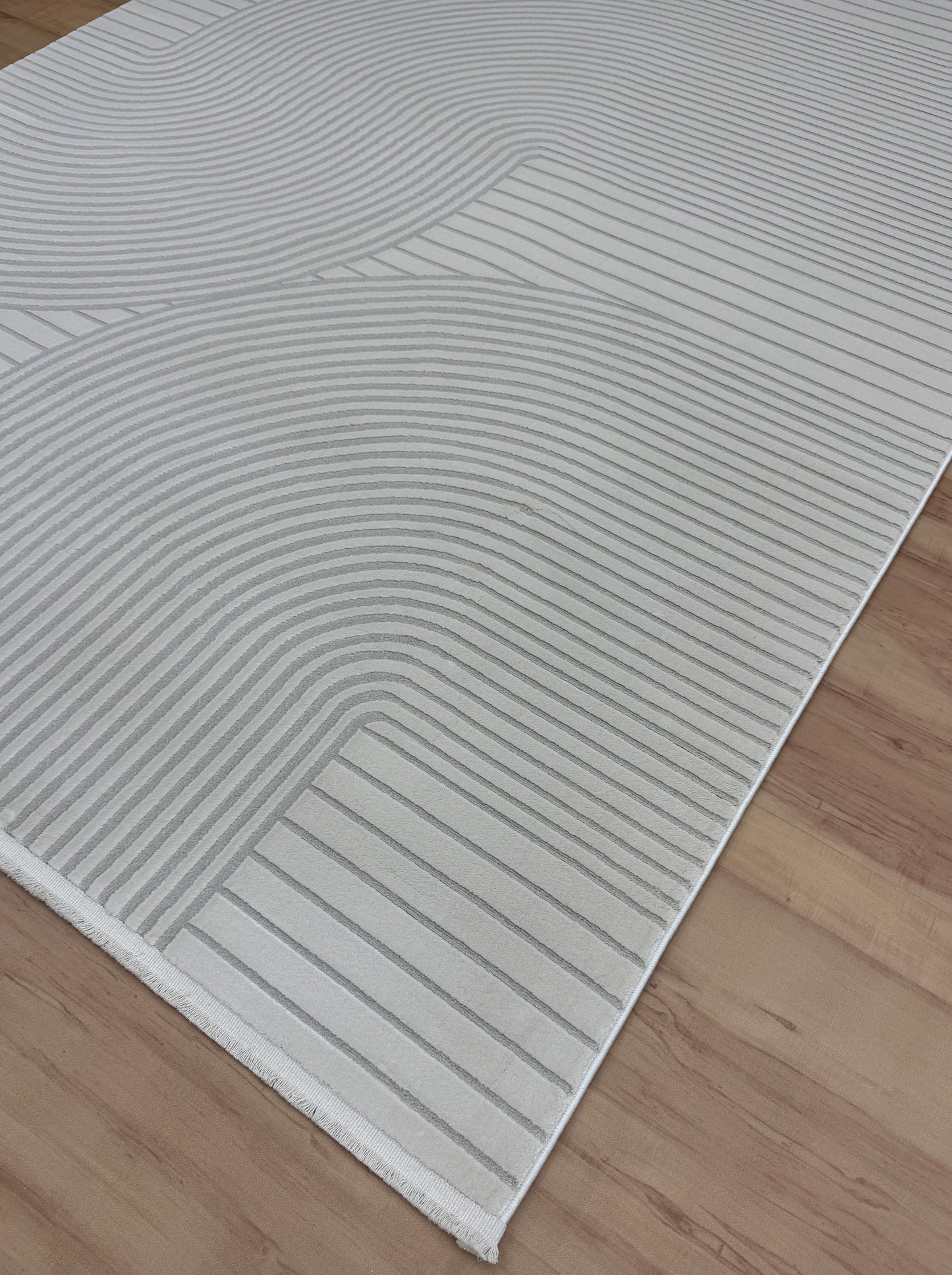 Calm Waves "white" Acrylic Carpet
