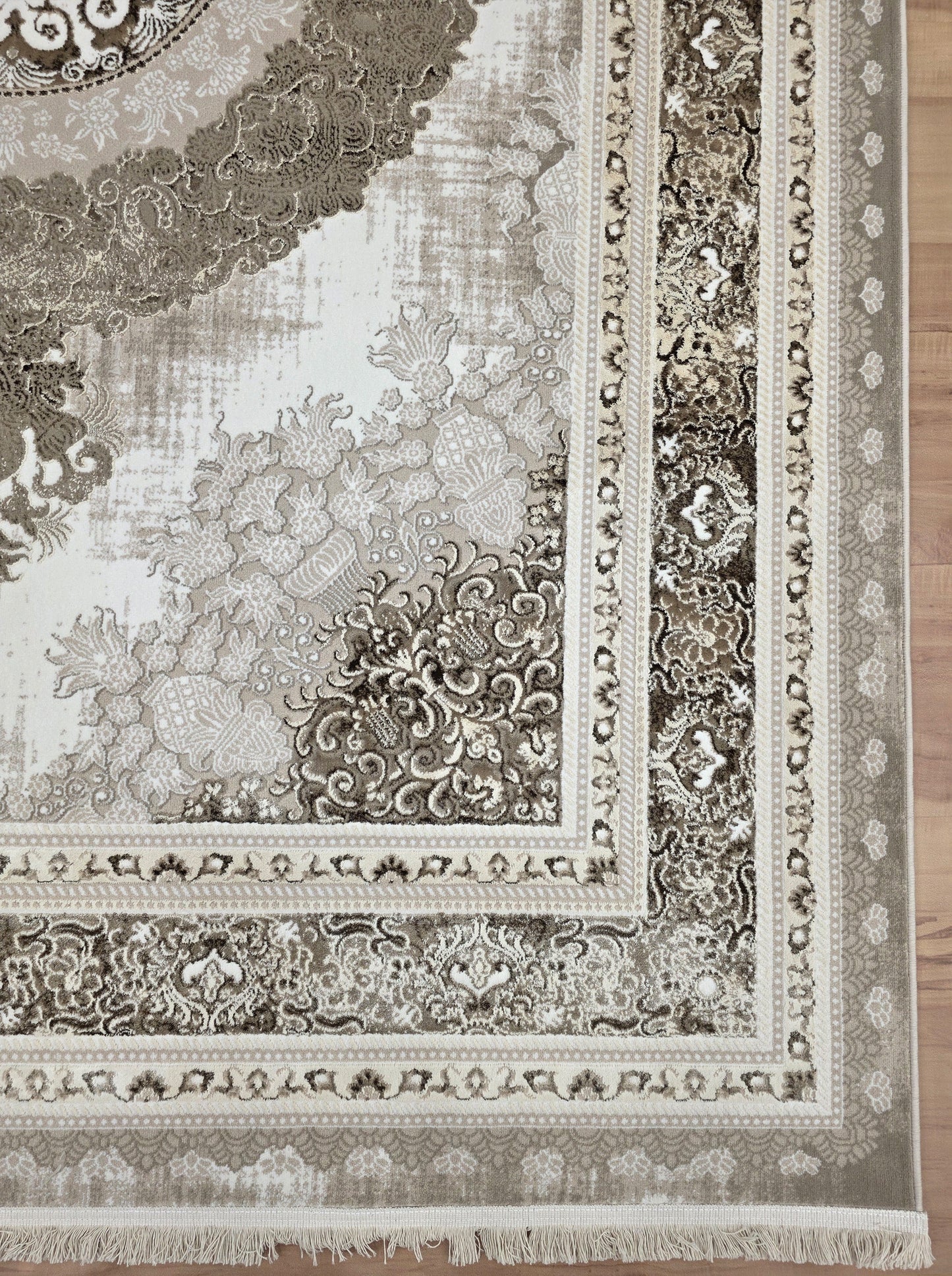 Timeless Frame "Cream+Vizon"Acrylic Carpet