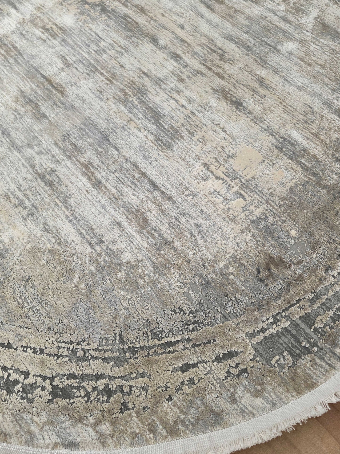 Elegant Whisper Bamboo Silk Round Carpet