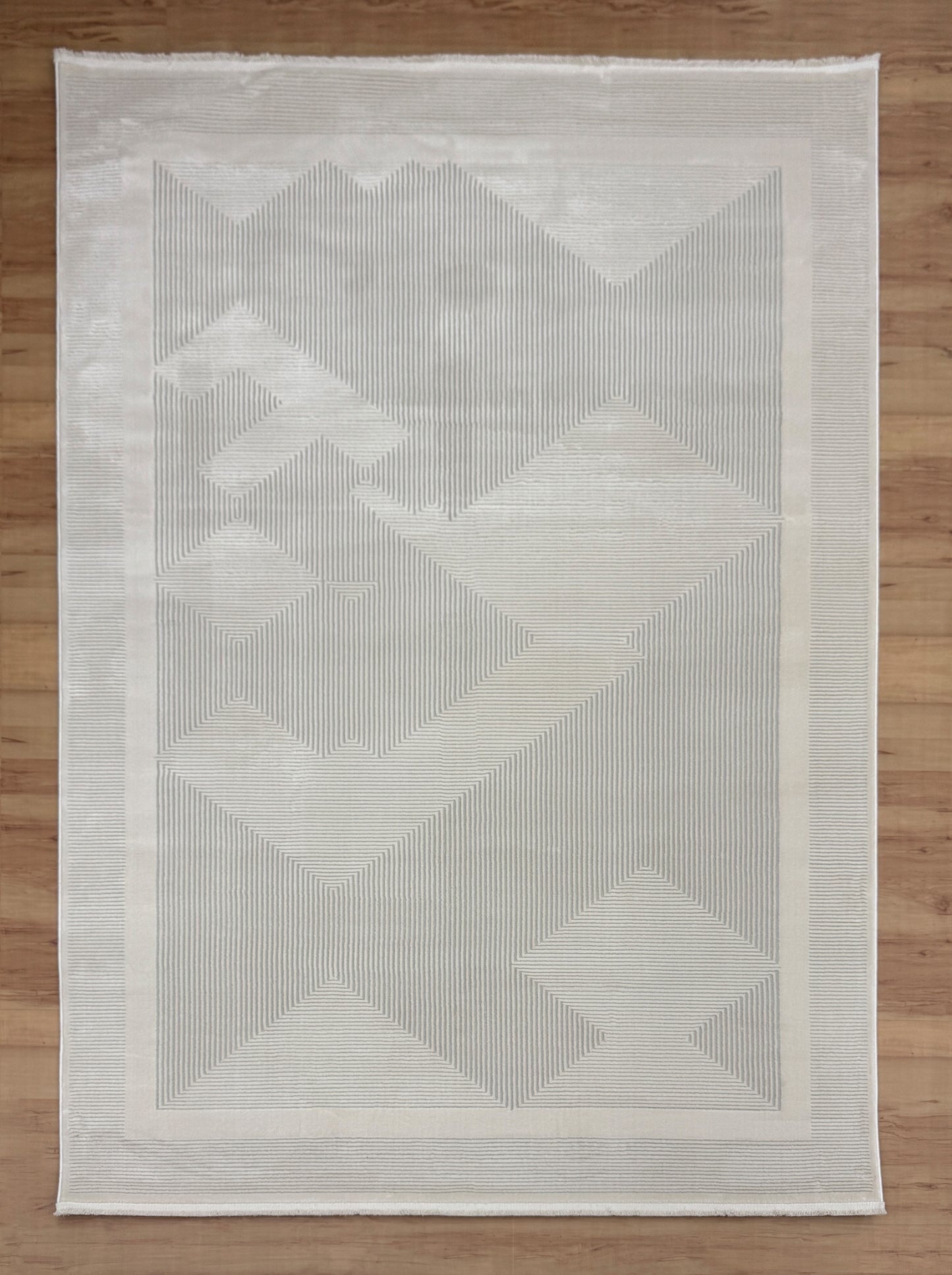 Intersecting Angles "white" Acrylic Carpet