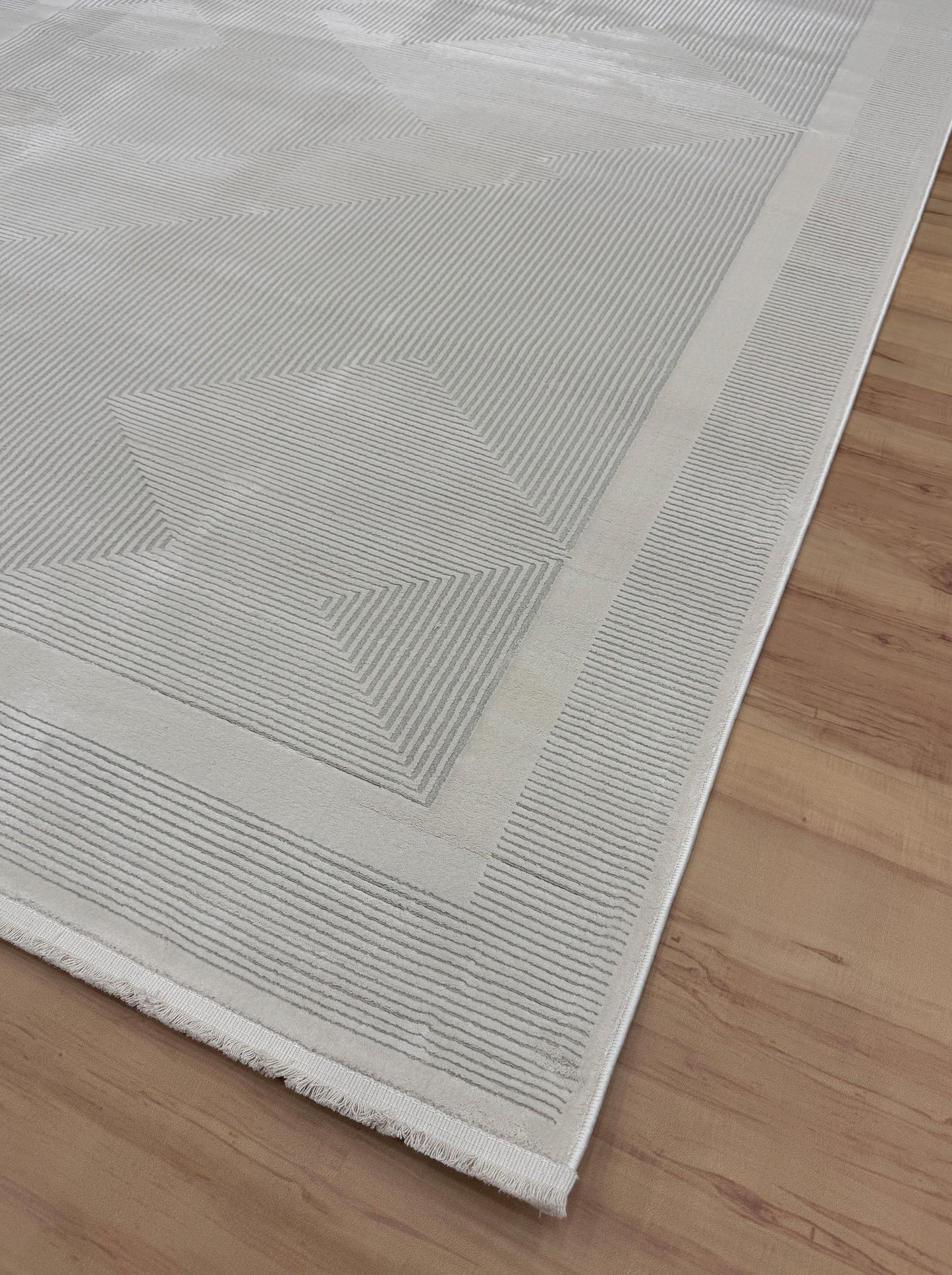 Intersecting Angles "white" Acrylic Carpet