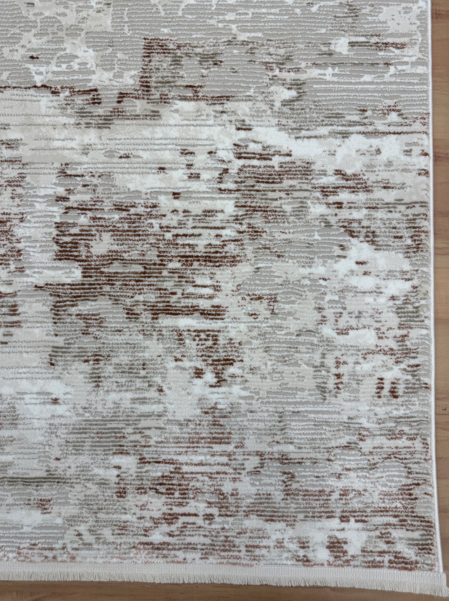 Elegant Shadows "Cream+Terra" Acrylic Carpet