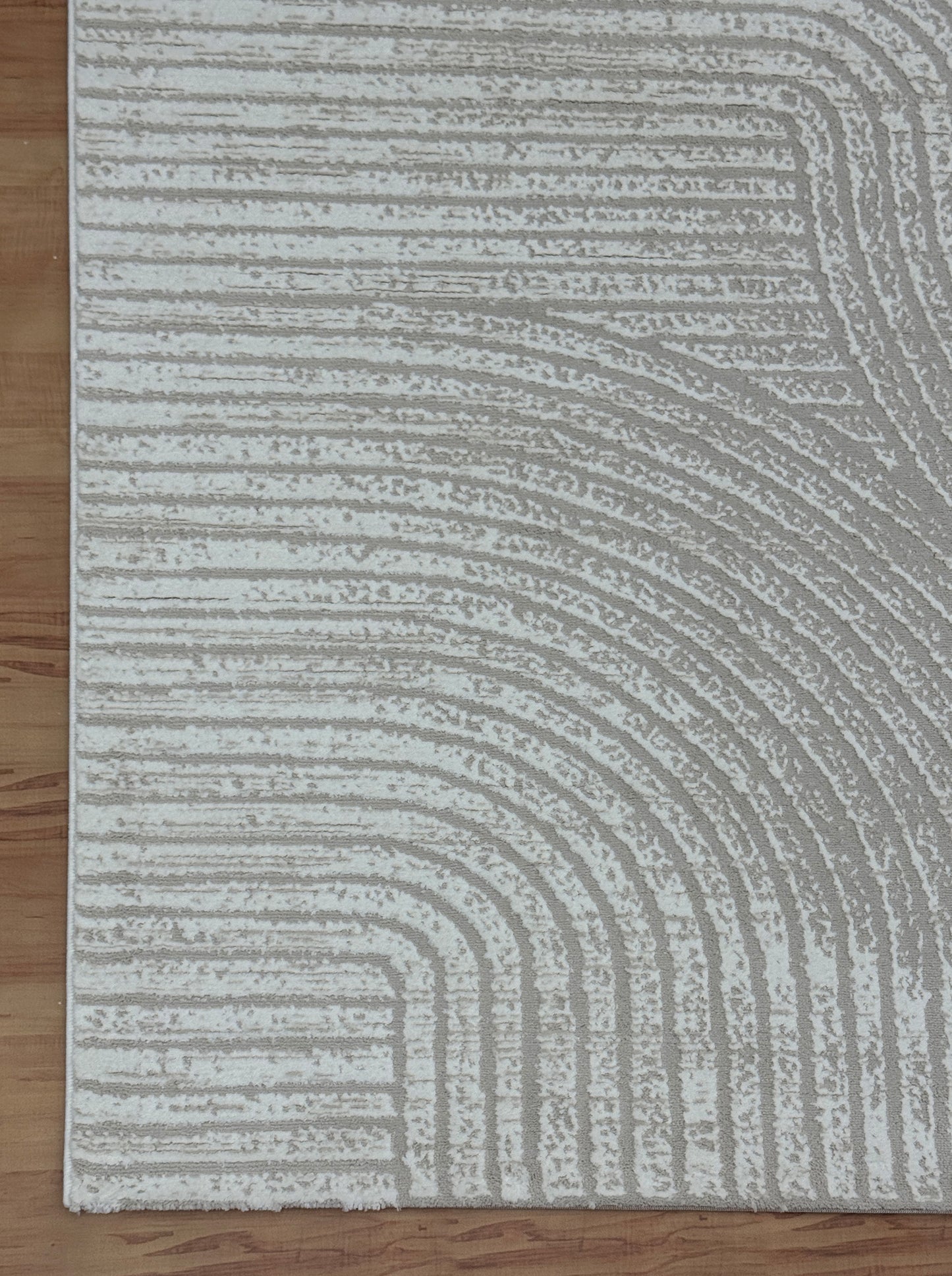 Sand Waves Rug "Biege" Acrylic Carpet