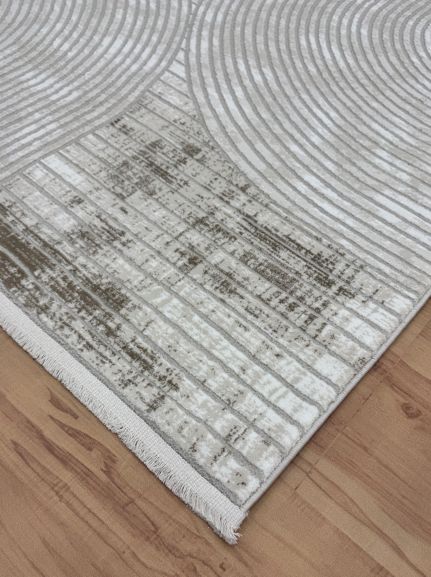 Calm Waves "Cream-Biege" Acrylic Carpet
