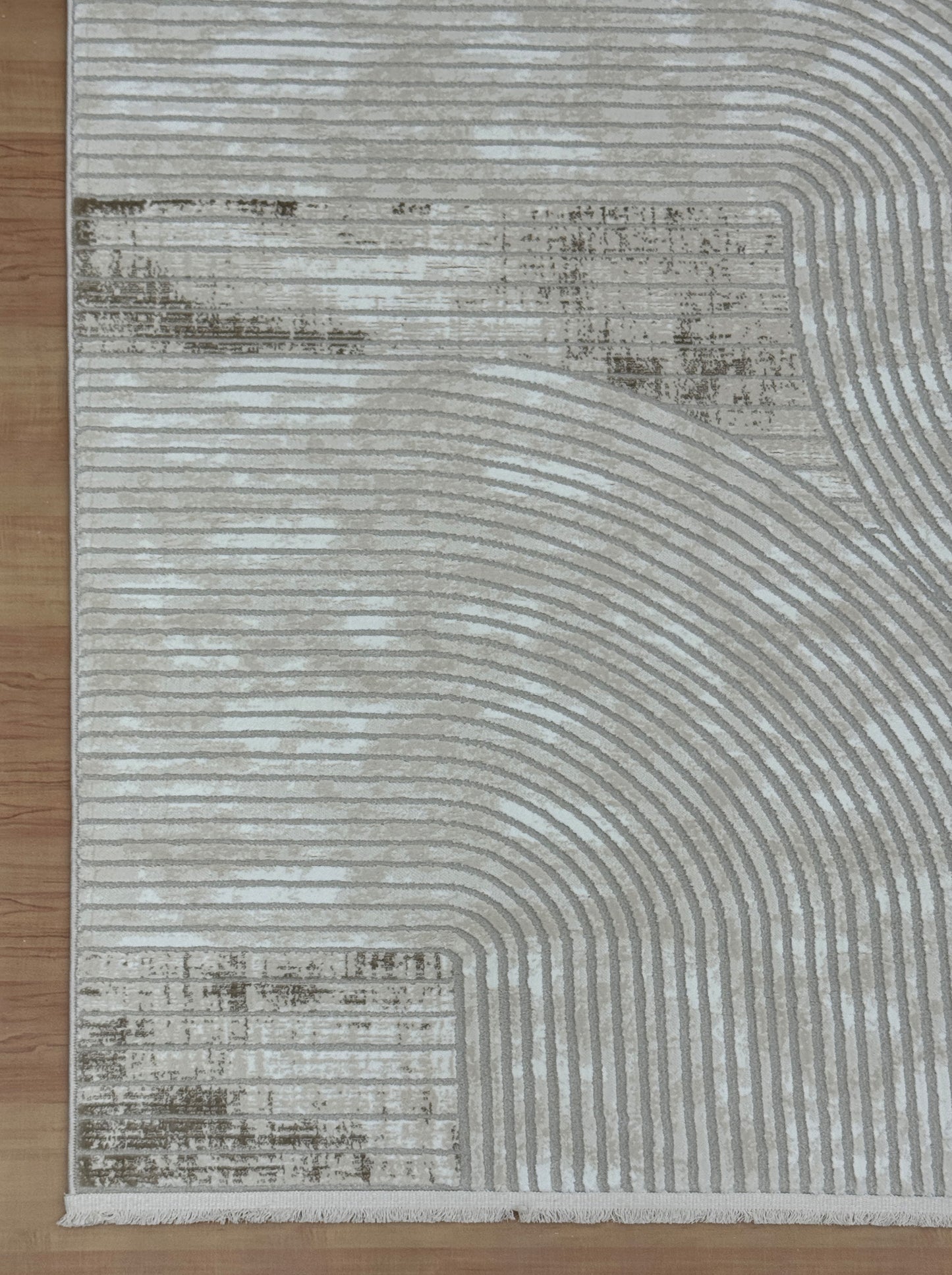Calm Waves "Cream-Biege" Acrylic Carpet