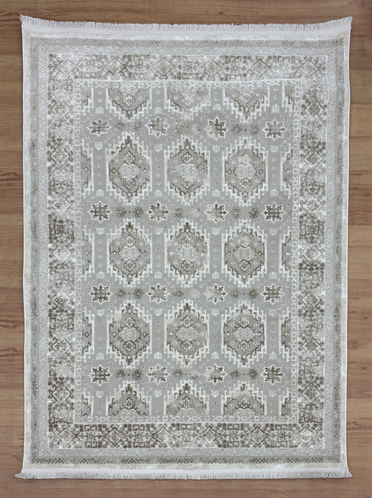 Dark Silver Boho Carpet