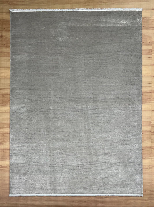 Gray Harmony Bamboo Silk Carpet