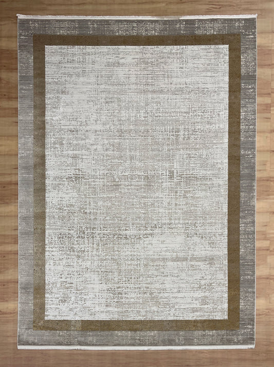 Golden Frame Bamboo Silk Carpet