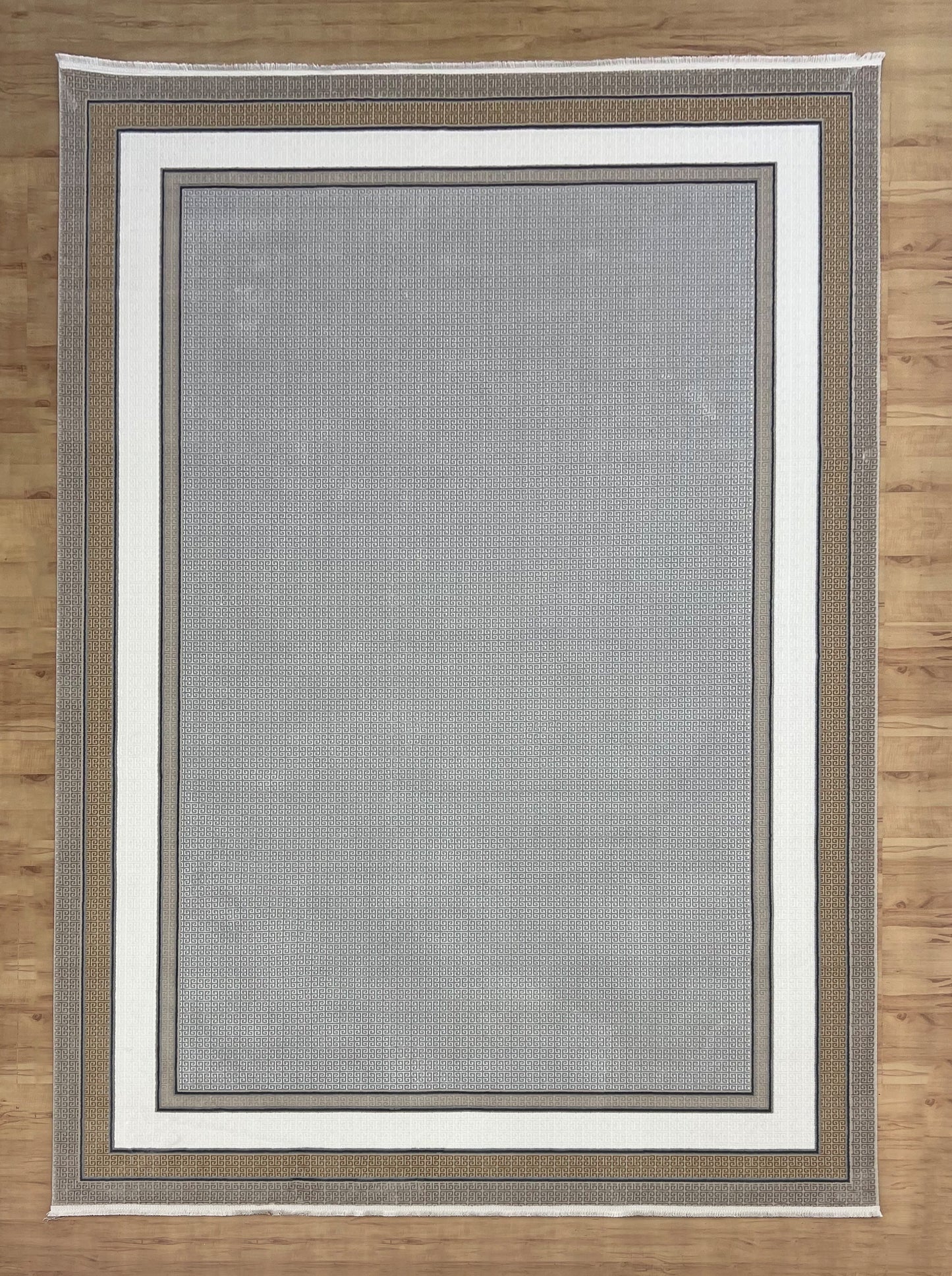 Neutral Gray Acrylic Classic Carpet