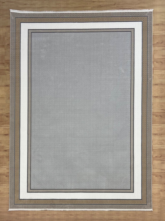 Neutral Gray Acrylic Classic Carpet