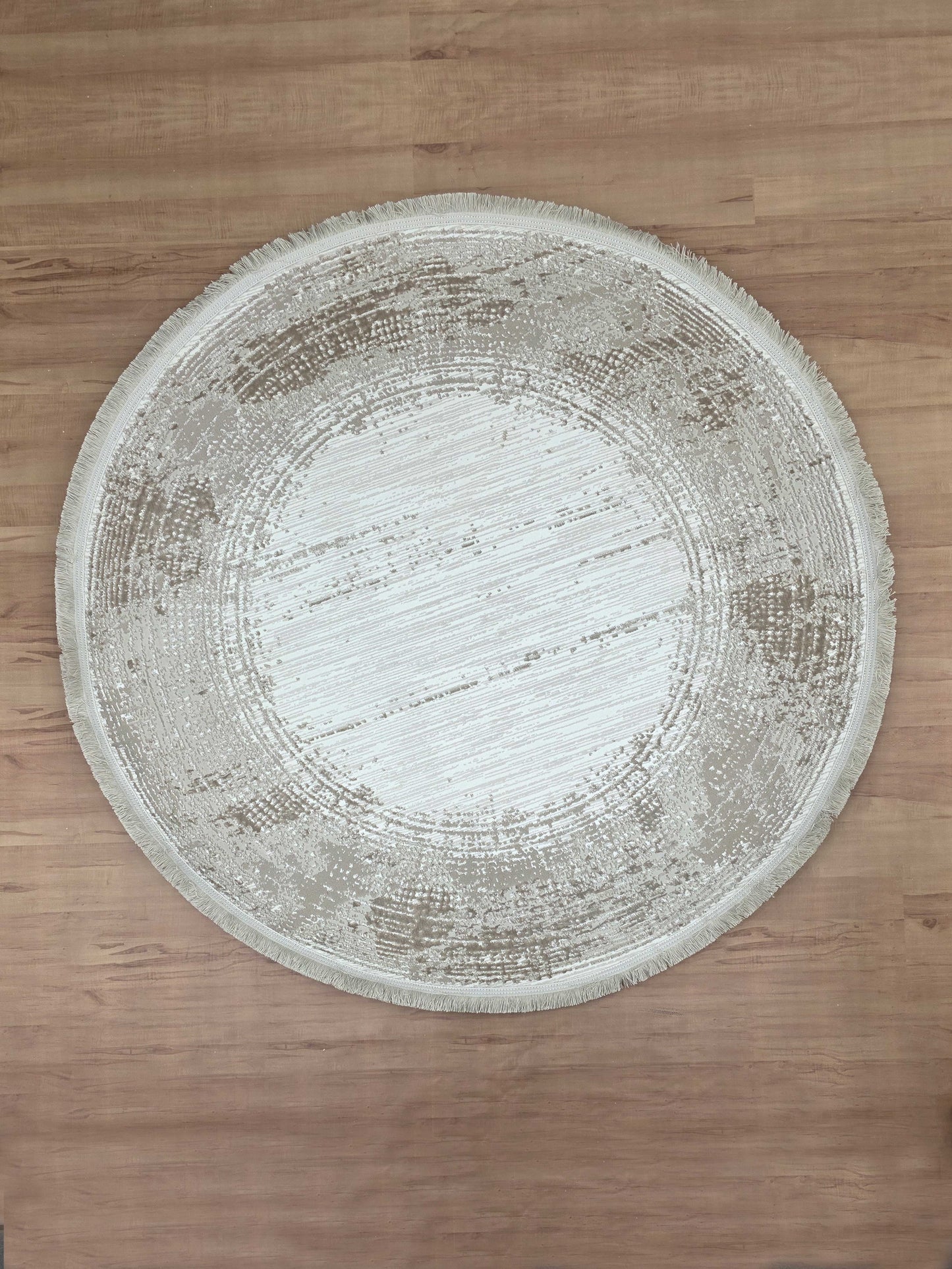Radiance "Biege" Acrylic Round Carpet