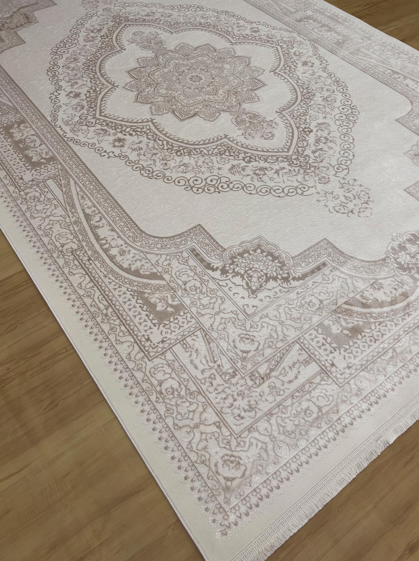 ⁠Serene Weave Bamboo Silk Classic Carpet