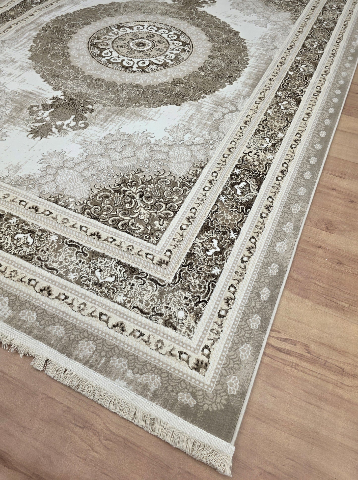 Timeless Frame "Cream+Vizon"Acrylic Carpet