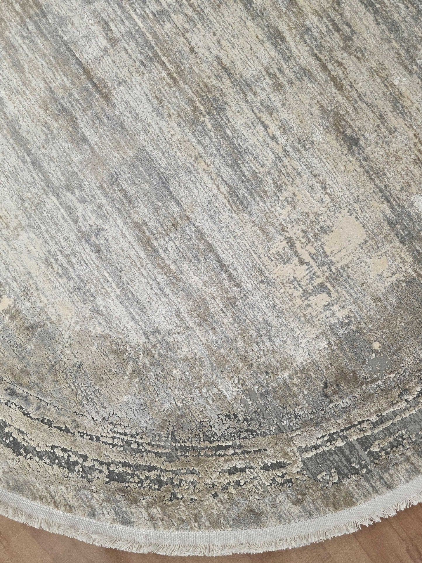 Elegant Whisper Bamboo Silk Round Carpet
