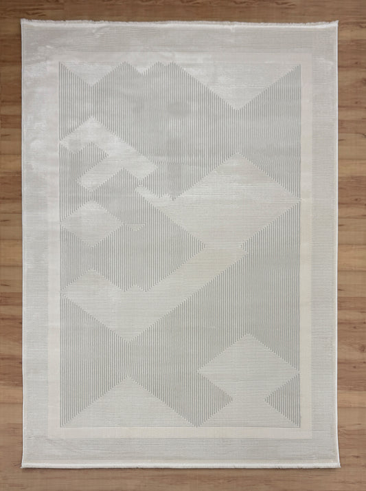 Intersecting Angles "white" Acrylic Carpet