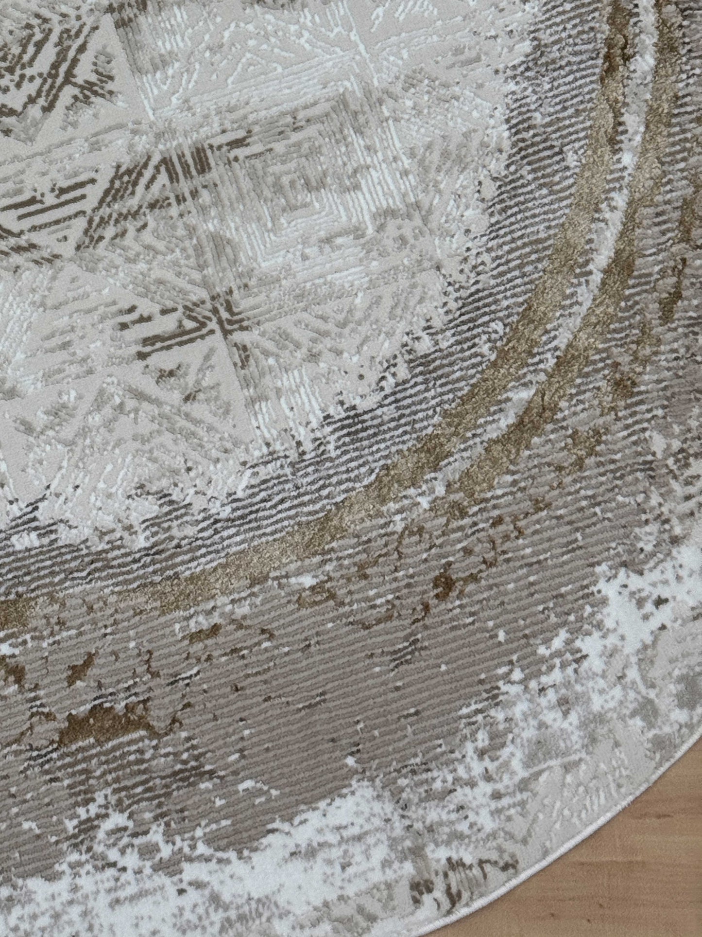 Ekin Touch Acrylic Round Carpet