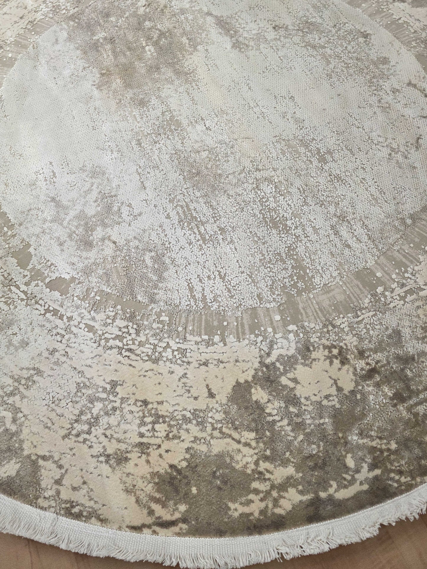 Lunar Shine Bamboo Silk Round Carpet