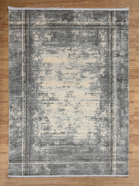 Cloud Dust "Gray" Bamboo Silk Carpet