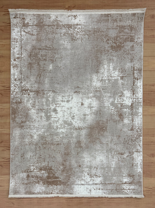 Soft Feather Rug"Cream+Biege" Acrylic Carpet
