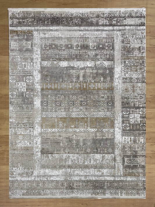 Vintage Patterned  Bamboo Silk Carpet