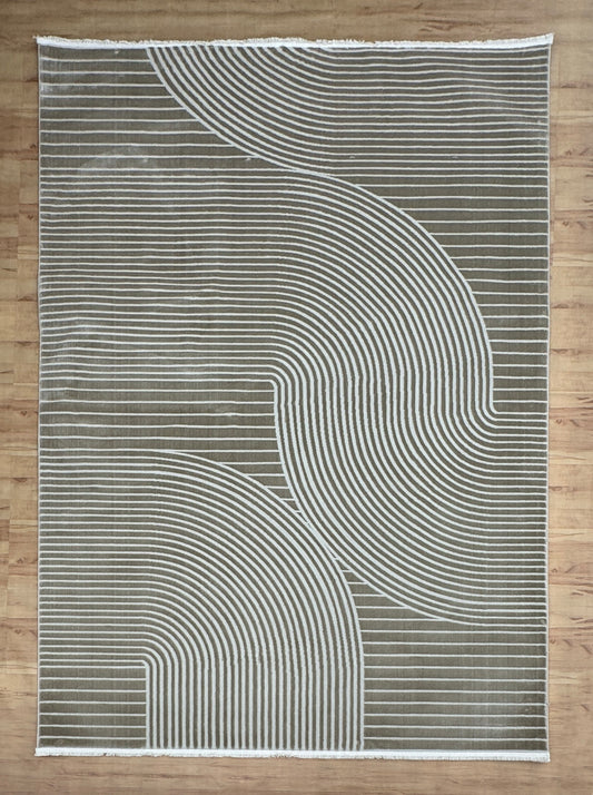 Calm Waves "Beige" Acrylic Carpet