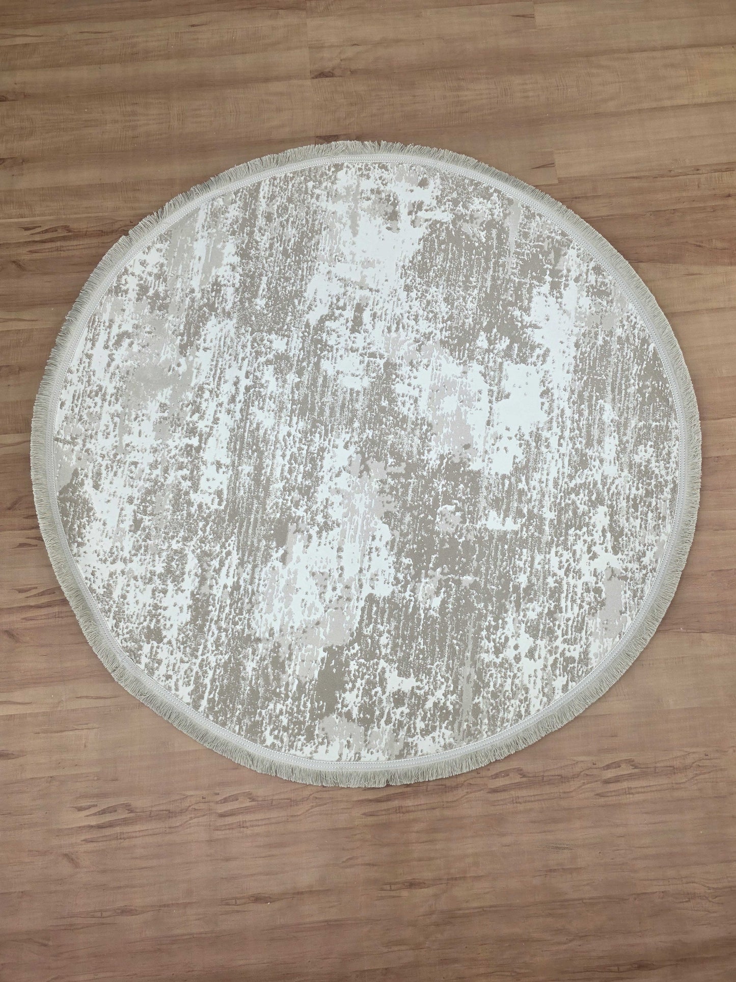 Charm "Cream" Acrylic Round Carpet