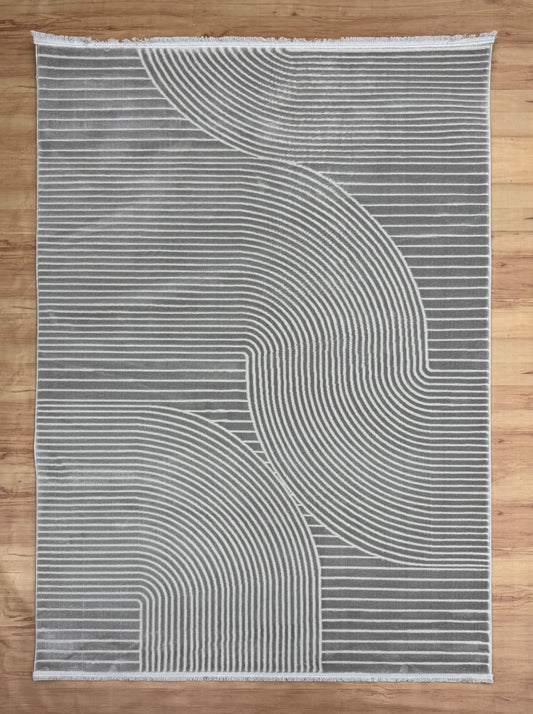 Calm Waves "Gray" Acrylic Carpet