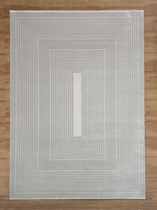 Light Grids Bamboo Silk Carpet
