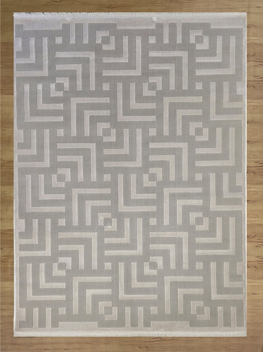 Cloudy Path Beige Acrylic Carpet