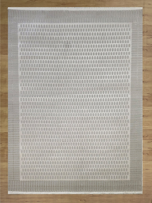 Chic Frame  Beige Acrylic Carpet